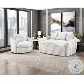 Oliver Beige Oversized Chaise Lounge