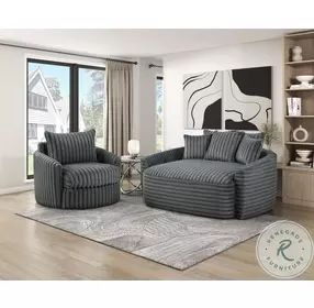 Oliver Dark Gray Oversized Chaise Lounge