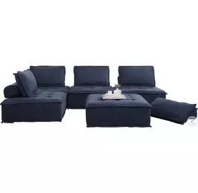 Ulrich Blue 5 Piece Modular Sectional
