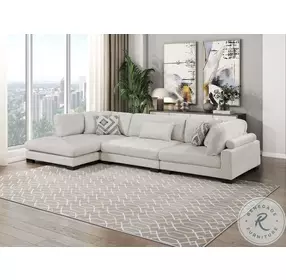 Tinley Beige 3 Piece Modular Sectional