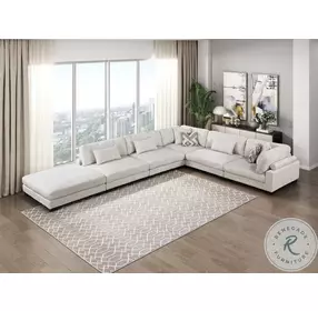 Tinley Beige 6 Piece L Shape Modular Sectional