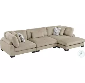 Tinley Brown 3 Piece Modular Sectional