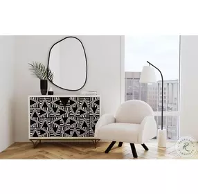 Myrtle Neutral Shell Performance Fabric Accent Chair