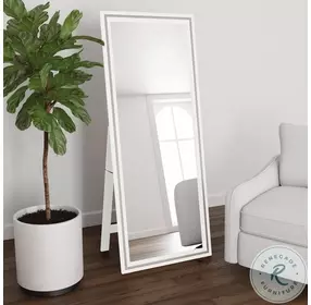 Windrose White LED 67" Standing Mirror