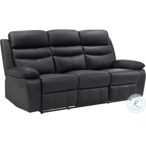 Hancock Black Double Reclining Living Room Set