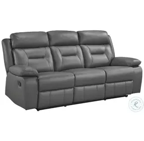 Laconia Dark Gray Double Reclining Living Room Set