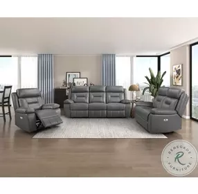 Laconia Dark Gray Power Recliner
