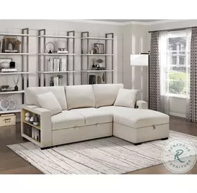 Pompano Beige 2 Piece RAF Sectional