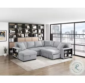 Pompano Gray 4 Piece LAF Sectional
