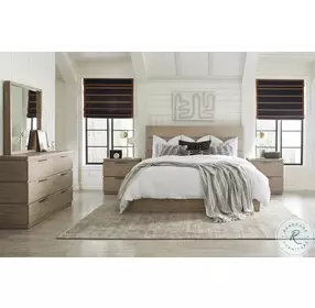 Milano Sandstone King Panel Bed by Rachael Ray