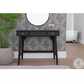 Flynn Black Vanity Table