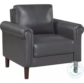 Holliston Dark Gray Living Room Chair