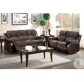 Cranley Dark Brown Double Reclining Loveseat