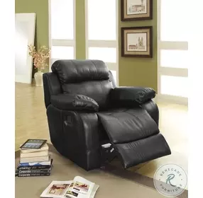 Marille Black Glider Reclining Chair