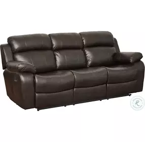 Marille Brown Double Reclining Living Room Set with Center Drop-Down