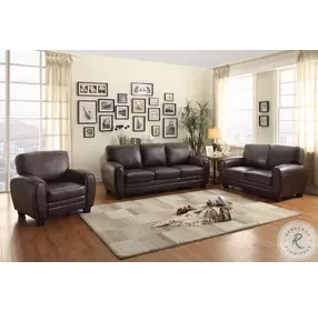 Rubin Dark Brown Loveseat