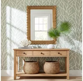Flora Honey Rectangular Wall Mirror