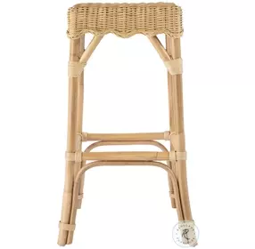 Flora Natural Rattan Bar Stool
