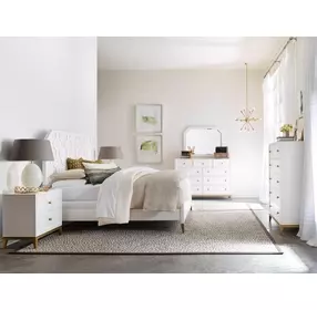 Chelsea White 9 Drawer Bureau Dresser