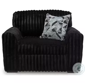 Midnight Madness Onyx Black Oversized Chair
