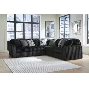 Midnight Madness Onyx 5 Piece Modular Sectional