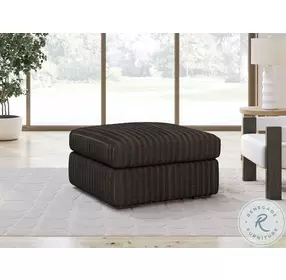 Midnight Madness Chocolate Brown Oversized Accent Ottoman