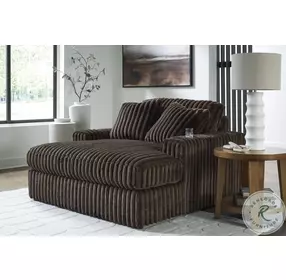 Midnight Madness Chocolate Brown Oversized Chaise