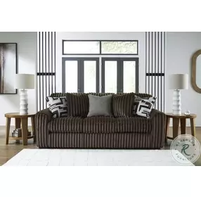 Midnight Madness Chocolate 98" Sofa