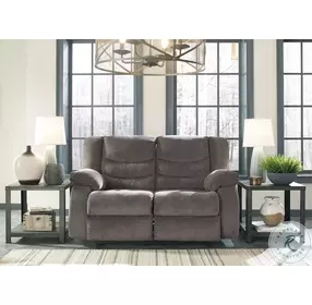 Tulen Gray Reclining Loveseat