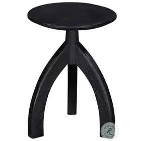 Larson Matte Black Accent Table