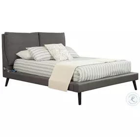 Gabriela Gray Upholstered Platform Bedroom Set