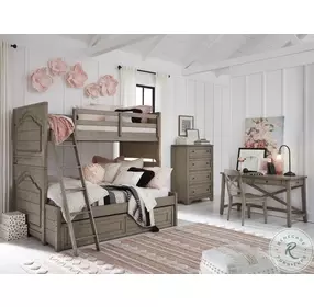 Farm House Old Crate Brown 2 Drawer Desk