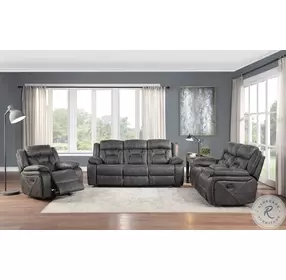 Madrona Hill Gray Glider Reclining Chair