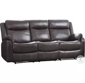 Yerba Dark Brown Double Lay Flat Reclining Living Room Set