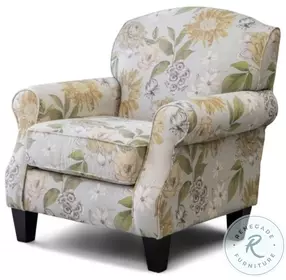 Celadon Flora Powder Rolled Arms Accent Chair