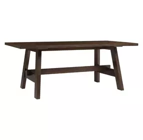 West End Saddle Brown 76" Rectangular Lodge Dining Table