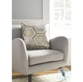 Meiling Metallic Performance Fabric Pillow Set of 4