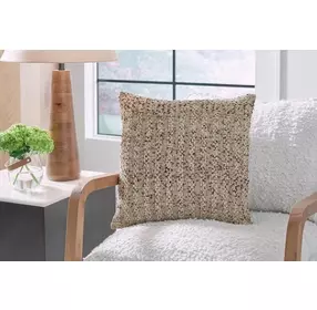 Vorlane Brown and White Accent Pillow