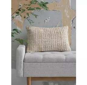 Hathby Brown and White Accent Pillow