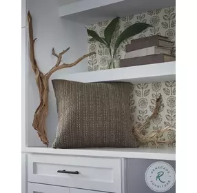 Landcher Brown Performance Fabric Pillow Set of 4