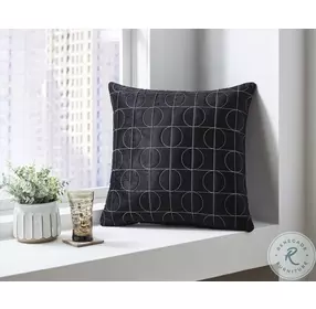 Kydner Black And Silver Pillow Set of 4