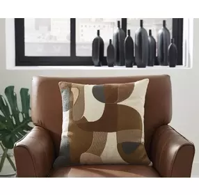 Hallam Sienna and Charcoal Accent Pillow Set of 4