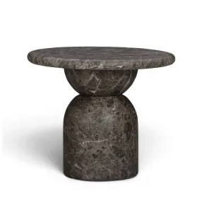Cynthia Dark Emperador Outdoor Round Side Table