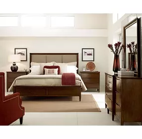 Amaretto Grove Amaretto 10 Drawer Bristow Dresser with Rectangular Mirror