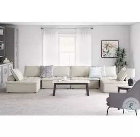 Bales Taupe 6 Piece Modular Sectional