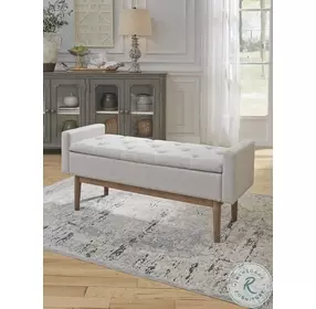 Briarson Beige And Brown Storage Bench