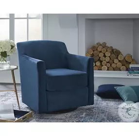Bradney Ink Swivel Accent Chair