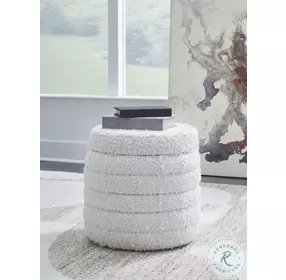 Duntler Ivory Storage Ottoman