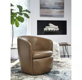 Kierreys Caramel Swivel Chair