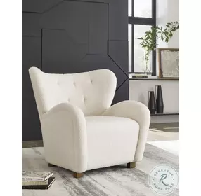 Larbell Ecru Accent Chair